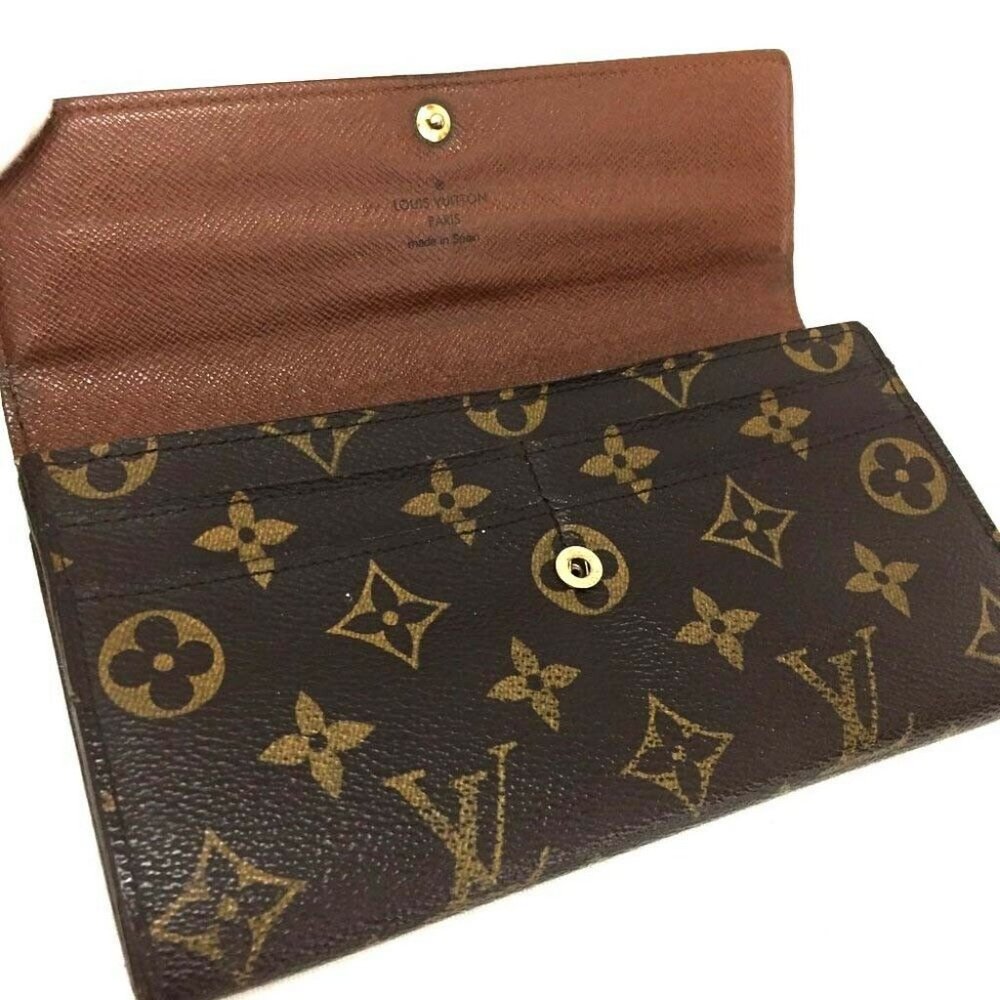 💯 Auth Louis Vuitton Sarah Bifold Wallet Monogram - Picture 6 of 8